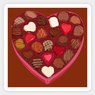 Valentine Chocolate Sticker